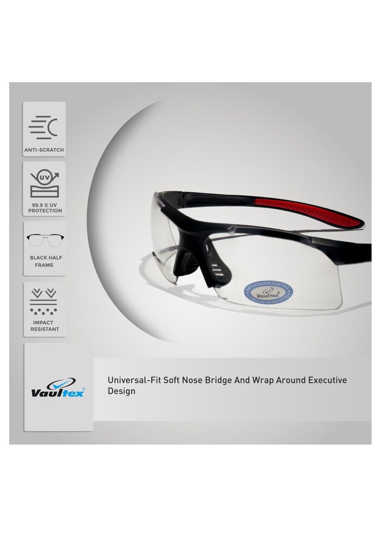 Vaultex V109 Anti Scratch Safety Spectacle, Dark  - Image 3