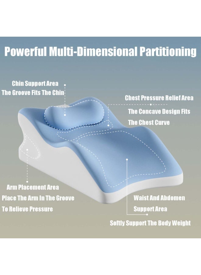 Bukela Relax Cush Pillow,2025 New Model Relax cush Ergonomic Pillow, Supports Posture in Any Position, Stomach Sleeping Pillow with Removable Cover,Suitable for Massage, Reading and Other Projects - Image 4