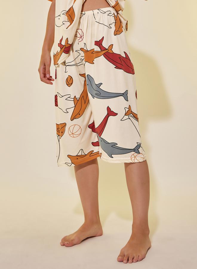 Take Two Dolphin Print T-Shirt and Shorts Set - Image 4