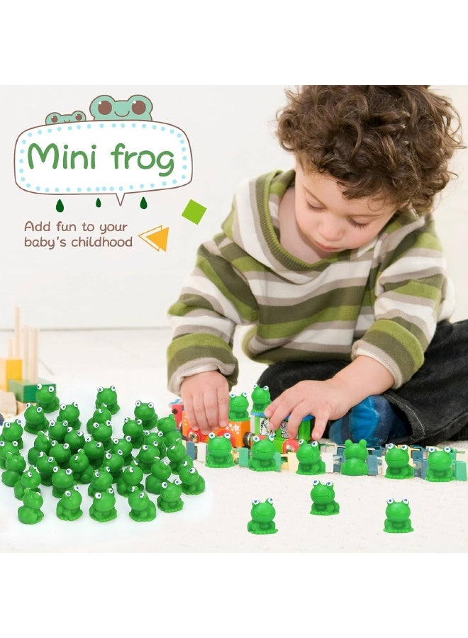 30 Pcs Mini Resin Frogs, Tiny Green Frogs Set for Potted Miniature Decoration, Garden Aquarium Potted, Garden Dollhouse, Cake Decoration, DIY Slime Kit, Craft Charms Party Toys - Image 5
