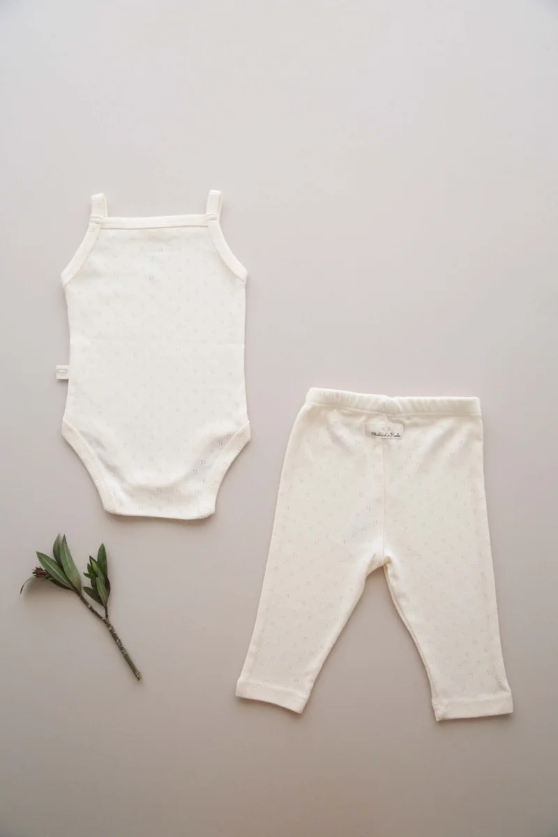 Ohlala Koala Beet Embroidered Baby Rope Suspender - Tights Set