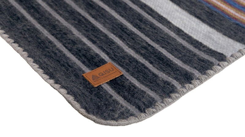 QISU Alpaca Wool Blanket Throw | Large, Beautiful, Warm, Variegated | 85 x 65 inches | Ultra-Soft, Hypoallergenic and Breathable | Non-Itchy or Scratchy Fabric (Grey Autumns) - Image 4