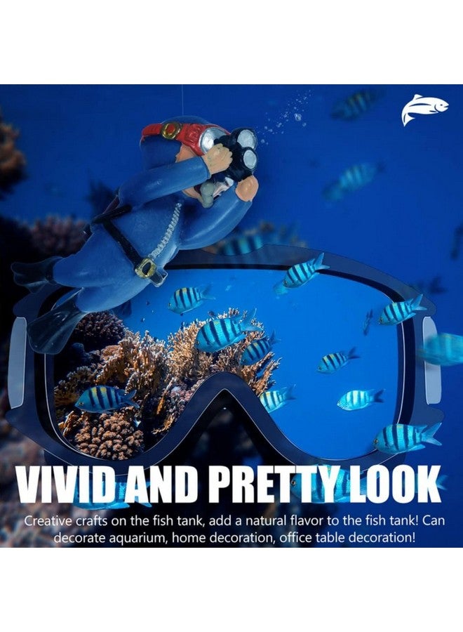 VAYINATO® 2 Piece (Blue) Floating Mini Cute Diver Aquarium Fish Tank Simulation Decoration Ornaments | Made with Eco Friendly Resin | No Harm to Fish by Petzlifeworld - Image 4