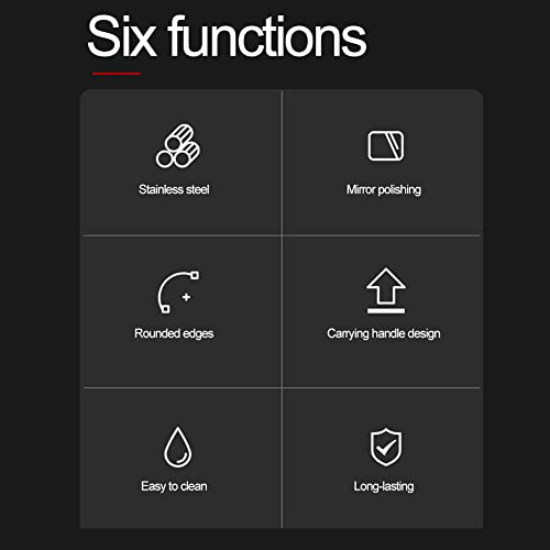 Tookie Flan Mold, Portable Flan Pan Flanera Mold, Food-Grade Stainless Steel Large Capacity Round Cake Baking Flan Maker with Lid and Handle for Chocolate Cake Cupcake Pudding(Silver) - Image 5