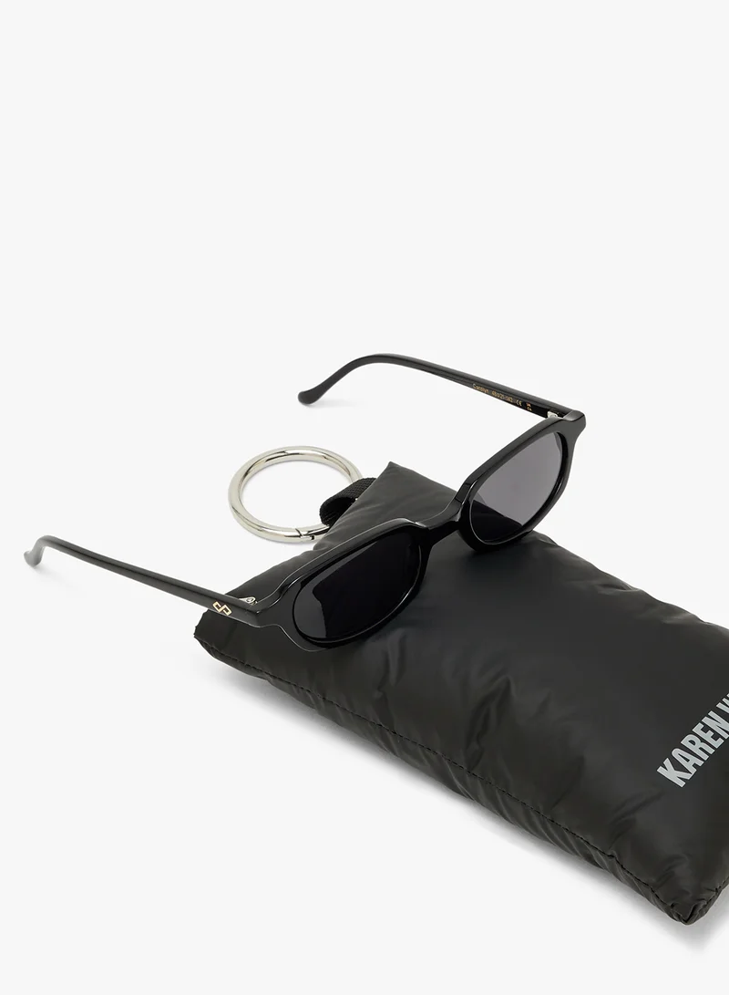 KAREN WAZEN Carolyn Rectangle Sunglasses