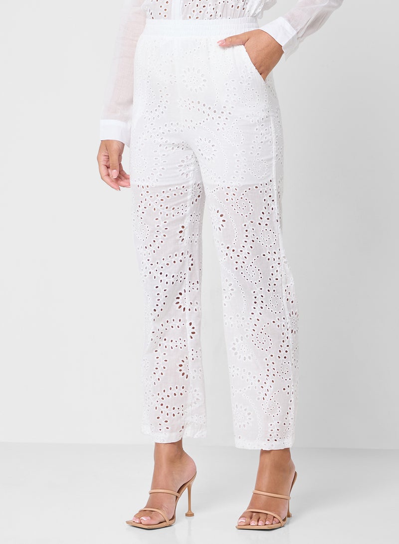 Ginger Broderied Relaxed Shirt & Pant Coord Set  - Image 4