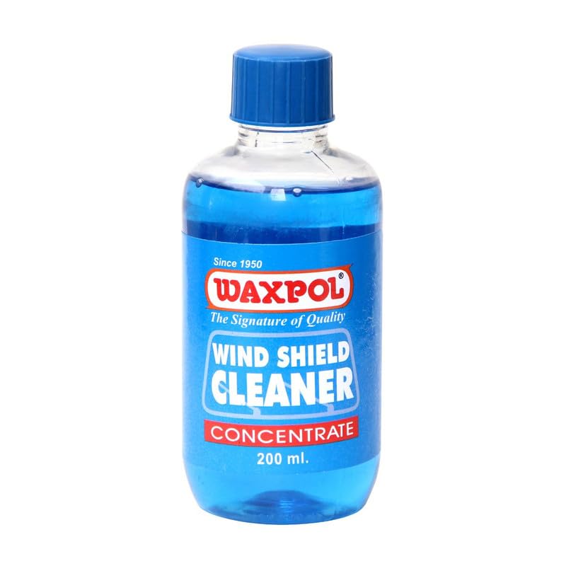 Waxpol Windshield Washer Fluid Concentrate 200ml - Makes up to 40L – Streak-Free Car Glass Cleaner with Anti-Fog, Bug Remover & Headlamp Cleaner – Safe for Multi-Surface Use - Image 1