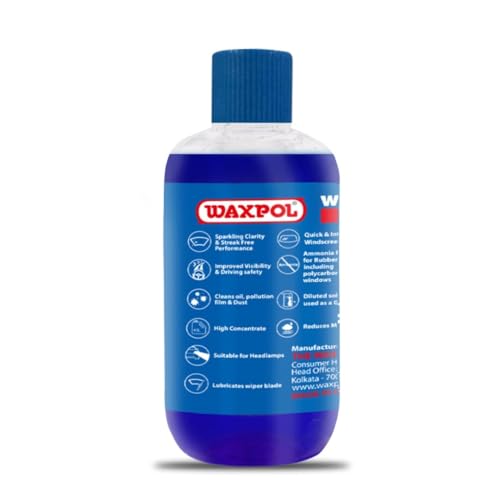 Waxpol Windshield Washer Fluid Concentrate 200ml - Makes up to 40L – Streak-Free Car Glass Cleaner with Anti-Fog, Bug Remover & Headlamp Cleaner – Safe for Multi-Surface Use - Image 2