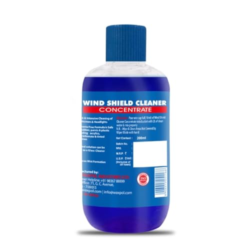 Waxpol Windshield Washer Fluid Concentrate 200ml - Makes up to 40L – Streak-Free Car Glass Cleaner with Anti-Fog, Bug Remover & Headlamp Cleaner – Safe for Multi-Surface Use - Image 3