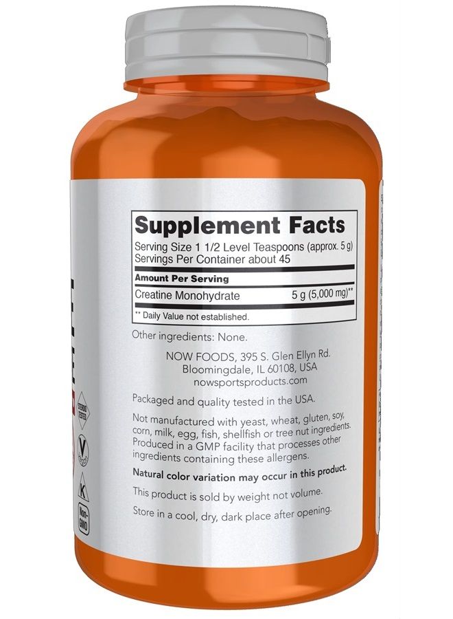 now Sports Nutrition, Creatine Monohydrate Powder, Mass Building*/Energy Production*, 8-Ounce - Image 2