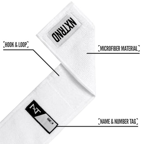 NXT NXTRND Nxtrnd Streamer Football Towel, Thin Sports Towel, Dries Hands & Football Accessories (White) - Image 4