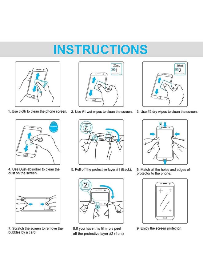 erorex For T-Mobile Revvl Tab 2Pcs 0.3Mm 9H Explosion-Proof Tempered Tablet Glass Film - Image 5
