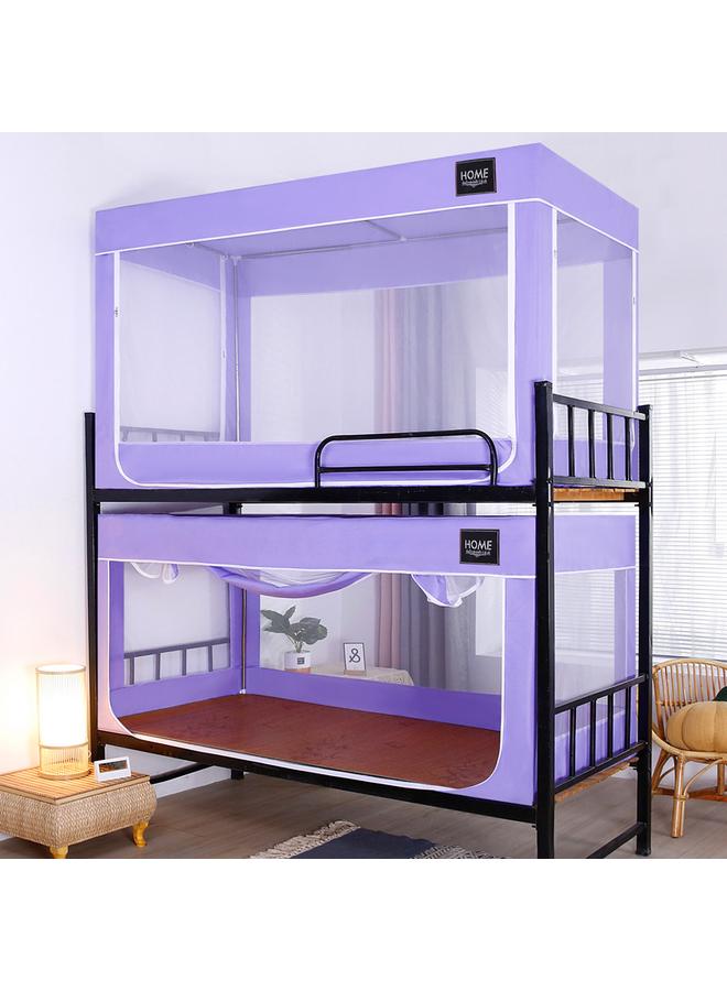 Bluejw Top And Bottom Bunk Of College Student Dormitory Single Iron Frame Bed Mosquito-proof And Dust-proof Top 90cm Bracket Seat Bed Zipper Bedroom Mosquito Net - Image 1