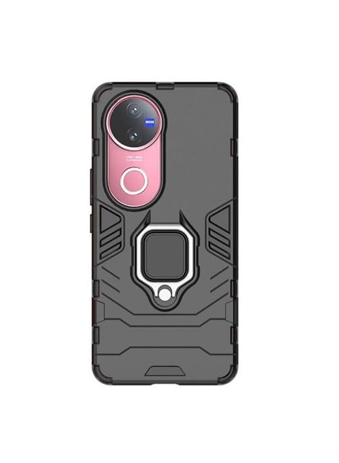 VIVO V50 Bumper Ring Holder Mobile Phone Case Case , Technology Style 2-in-1 Anti-fall Bracket Protective Shell for Vivo V50 5G - Image 1