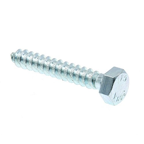 Prime-Line 9055593 Hex Lag Screws, 5/16 In. X 2 In., A307 Grade A Zinc Plated Steel (100 Pack) - Image 1
