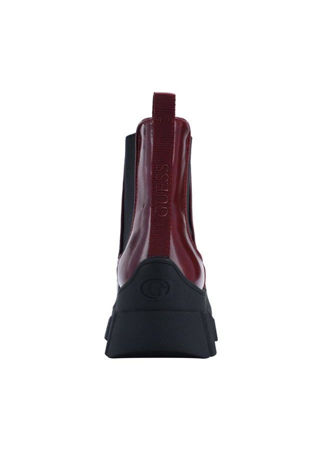 GUESS Women's Hestia Combat Boot, Red, 5.5 - Image 5