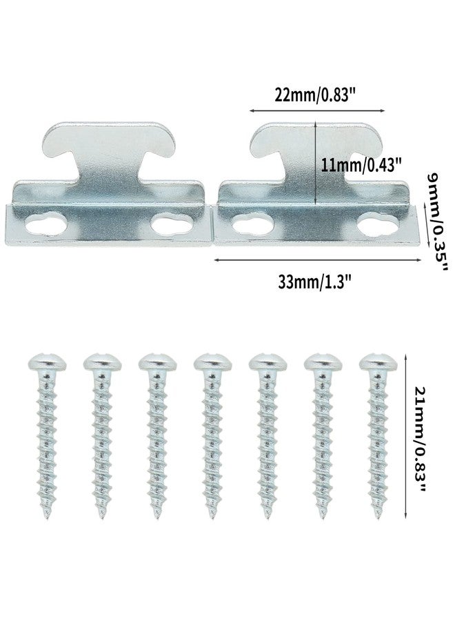 Augiimor 5 Sets Single Curtain Rod Bracket,Silver Curtain Hook Accessories Spreader Wall Bracket Hooks with Screws for Home and Bathroom Supplies - Image 2