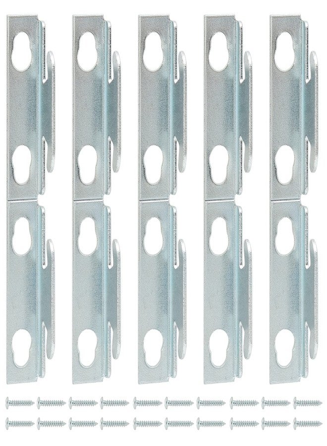 Augiimor 5 Sets Single Curtain Rod Bracket,Silver Curtain Hook Accessories Spreader Wall Bracket Hooks with Screws for Home and Bathroom Supplies - Image 5
