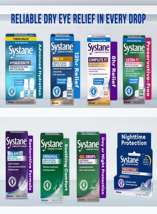 Systane Hydration Multi-Dose Preservative-Free Eye Drops Dry Eye Relief, 0.34 fl oz, Twin Pack (Pack of 2) - Image 3