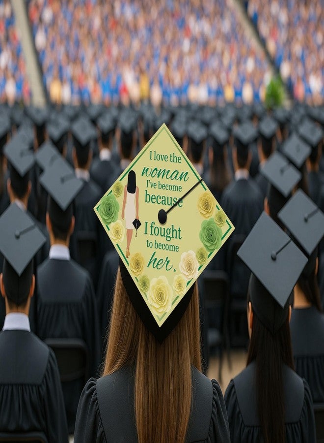 ADVANSYNC I Love the Woman I've Become Graduation Cap Topper - Image 5
