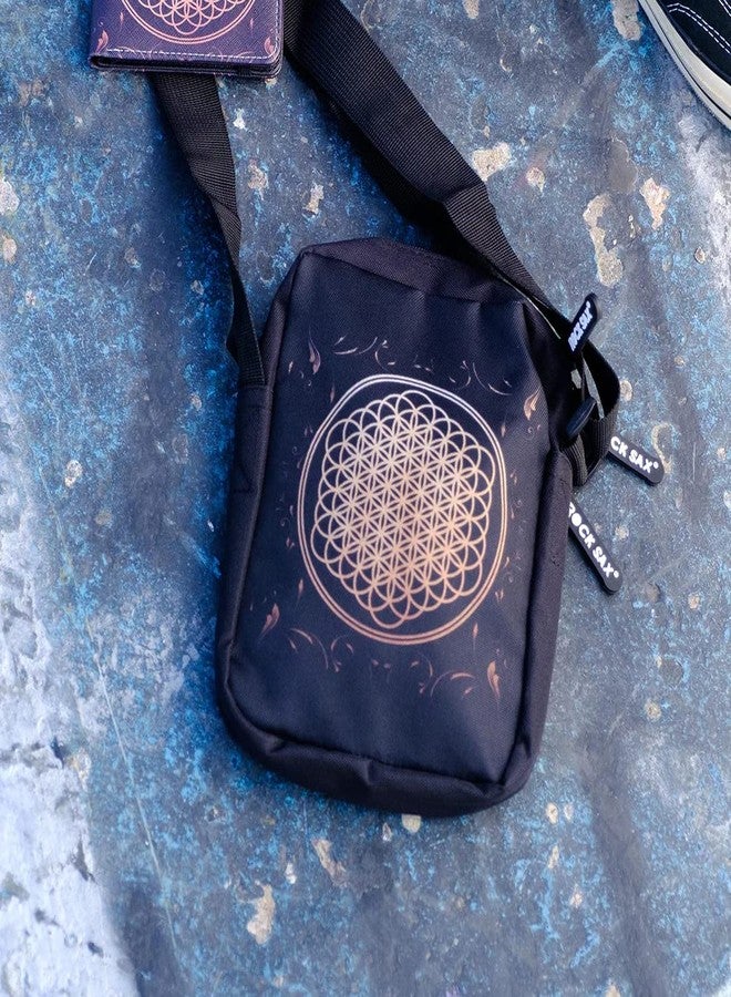Rocksax Bring Me The Horizon Crossbody Bag - Flower Of Life - Image 2