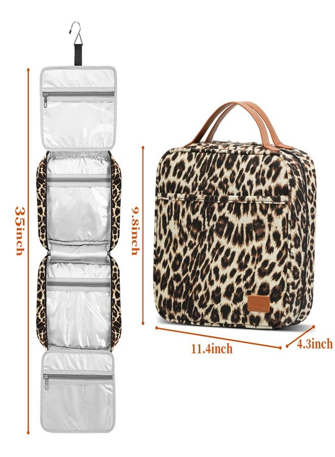 Bosidu Hanging Travel Toiletry Bag, Large Capacity Cosmetic Travel Toiletry Organizer for Women with 4 Compartments & 1 Sturdy Hook, Perfect for Daily Use/Valentines' Day - Image 4