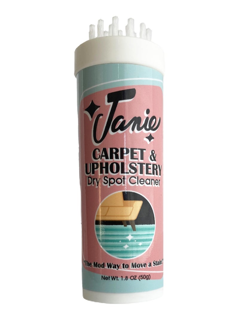 Janie Dry Stick Spot Cleaner 18 oz Instant Stain Remover Stick for Upholstery Magic Eraser Pen for Furniture Stains Compact Safe and Easy to Use