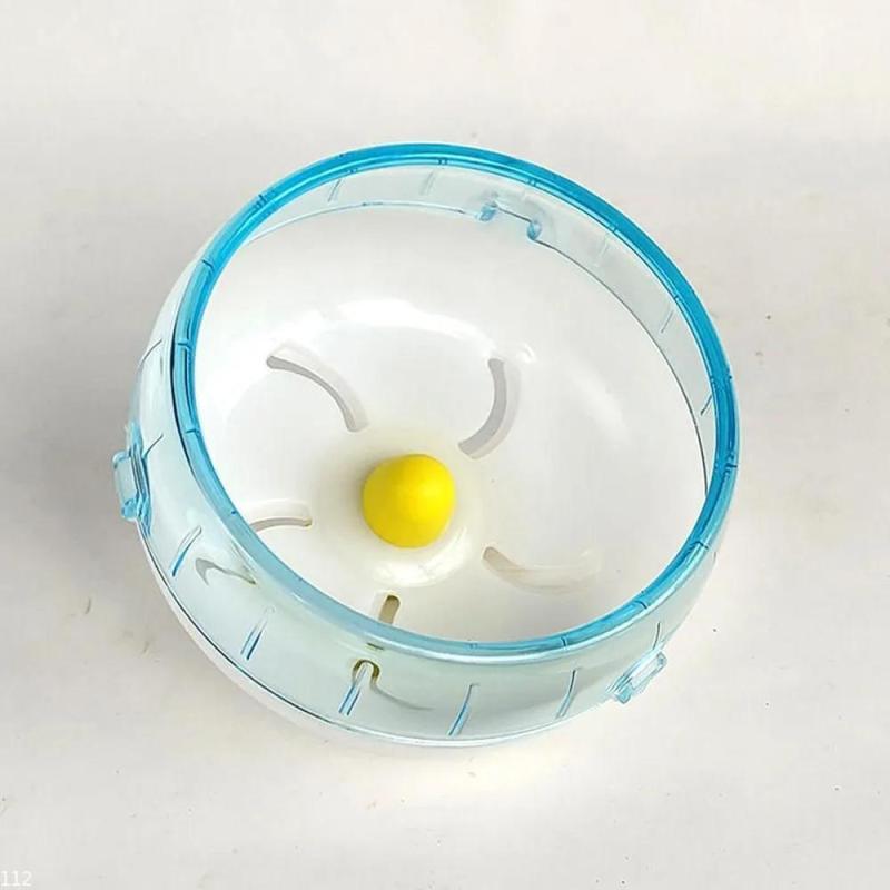Hamster Wheel 14cm Blue Durable Plastic Silent Running Anti-Slip Exercise Toy - Waterproof Adjustable Height Small Pet Wheel for Hamsters - Image 4