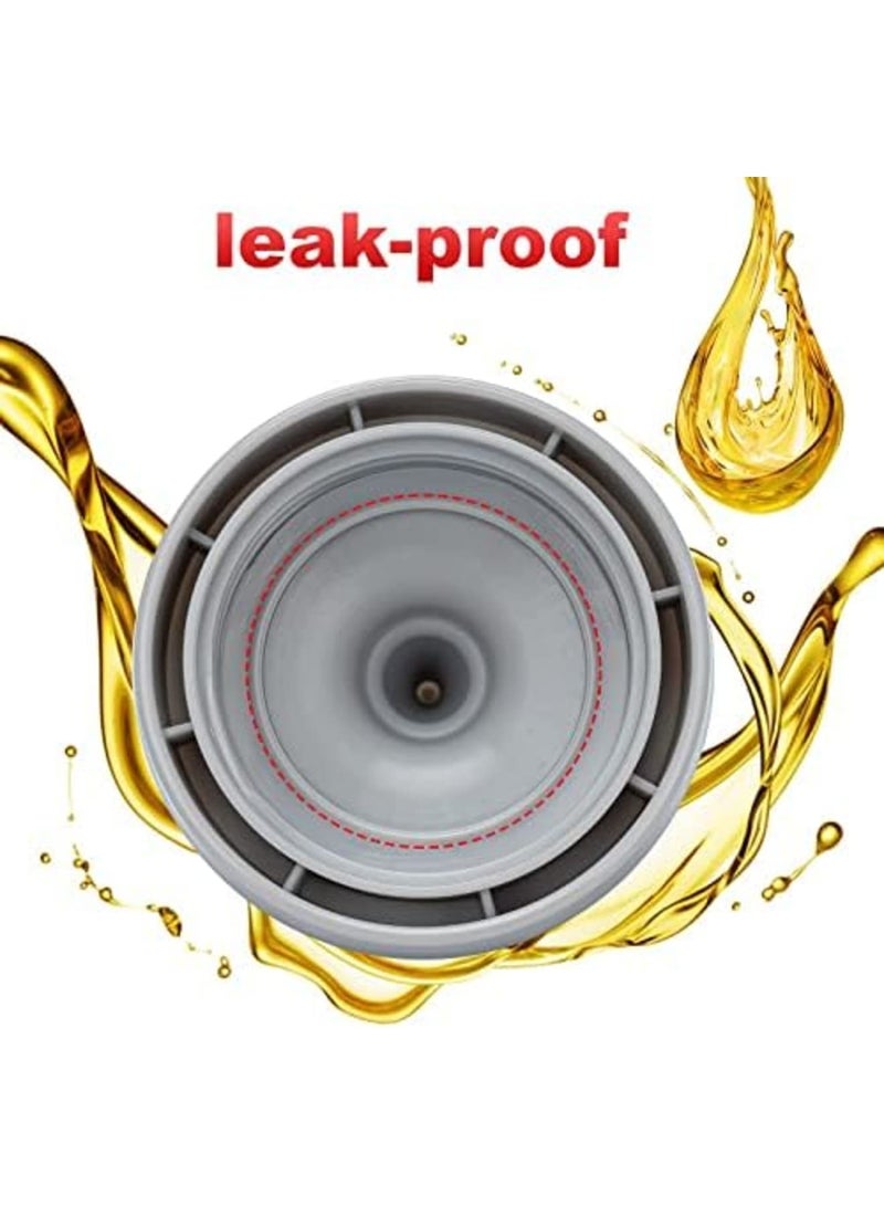 Luckam Porous Squeeze Bottles, Leak Proof Refillable Condiment Container for Kitchen Use, Salad Dressings, top dispensers for ketchup mustard mayo hot sauces olive oil(12 oz) - Image 3