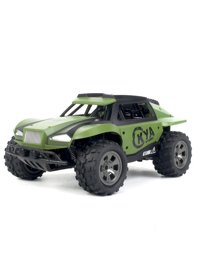New Desert Climbing Remote Control Off-Road Vehicle Big Caster Short Truck Racing Car Children's Toy Car (Green)  - Image 1