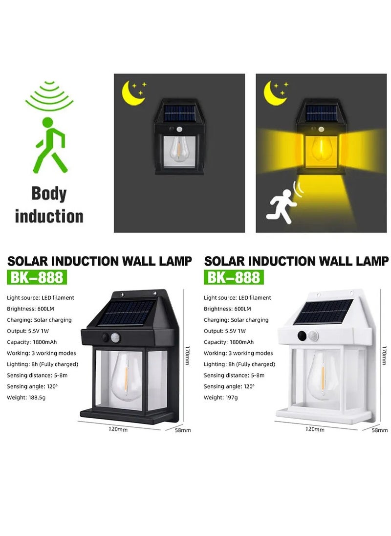 solar interaction wall lamp BLACK