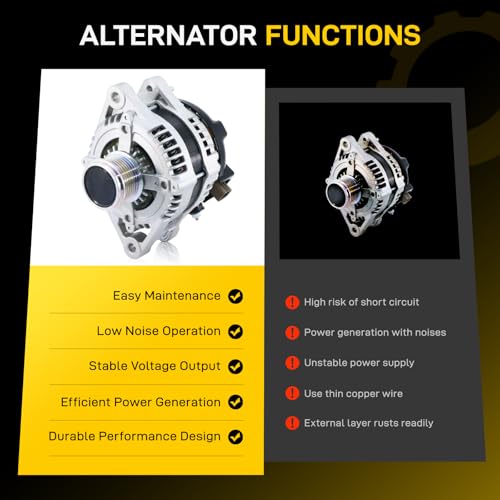 EnTurbo 11137N New Alternator Fit for 2007-2009 Lexus RX350 2007-2018 ES350 2009-2015 Toyota Venza 2008-2013 Highlander 2005-2018 Avalon 3.5 V6 270600P150 2706031110 1042104571 27060-0P151 11137 - Image 5