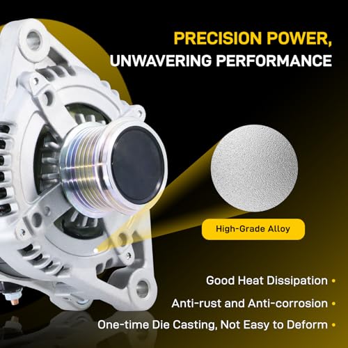 EnTurbo 11137N New Alternator Fit for 2007-2009 Lexus RX350 2007-2018 ES350 2009-2015 Toyota Venza 2008-2013 Highlander 2005-2018 Avalon 3.5 V6 270600P150 2706031110 1042104571 27060-0P151 11137 - Image 3