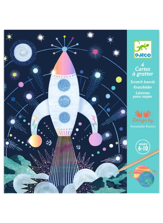 DJECO Cosmic Mission Scratch Cards