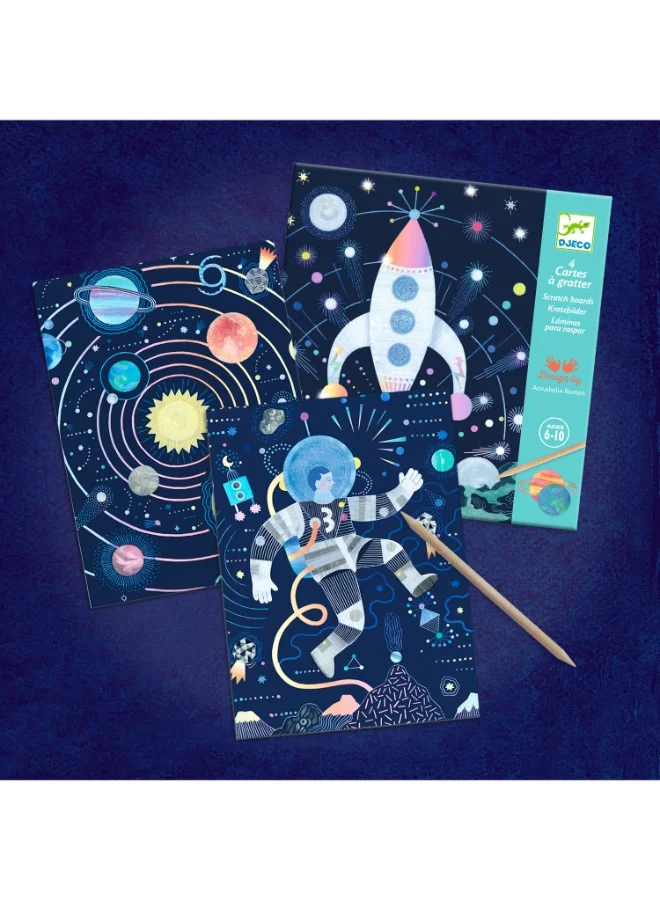 DJECO Cosmic Mission Scratch Cards