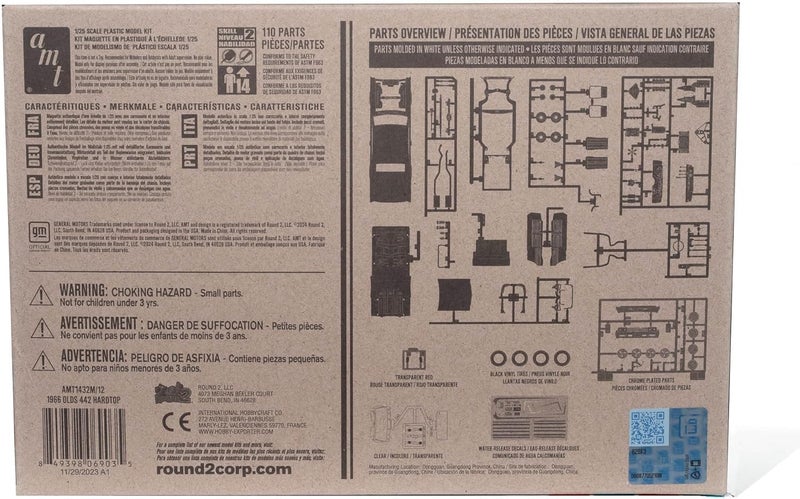 AMT 1966 Olds 442 Hardtop 125 Scale Model Kit - Image 4
