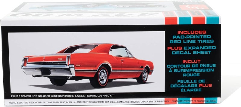 AMT 1966 Olds 442 Hardtop 125 Scale Model Kit - Image 3