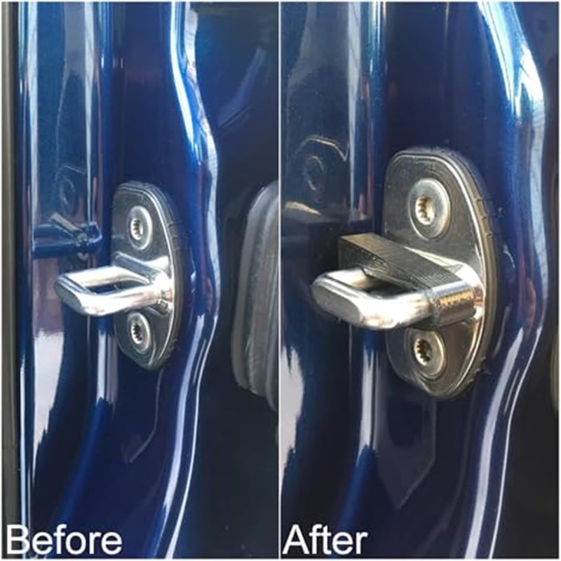 QASULER Car Door Shock Absorber - 4Pcs Black - Image 3