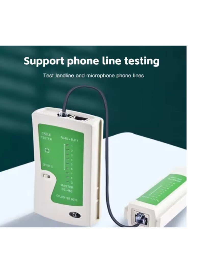 Generic Network Cable Tester Multi-function Tester Telephone Cable Line Checker RJ45 CAT5e CAT6e RJ11 RJ12 Ethernet Network LAN Wire Cable Tester Testing Tool  - Image 3