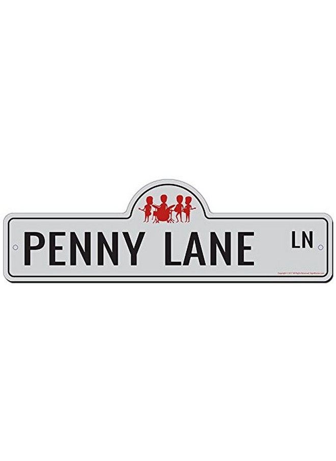 SignMission - Penny Lane Street Sign ; Indoor Outdoor ; Funny Home Décor For Garages Living Rooms Bedroom Offices ; Signmission Personalized Gift - Image 1