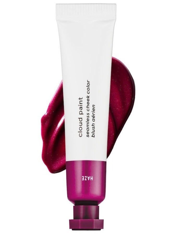 Glossier Cloud Paint Gel-Cream Blush,  Haze - deep fuschia pink 10ml - Lightweight & Buildable Cheek Color - Image 1