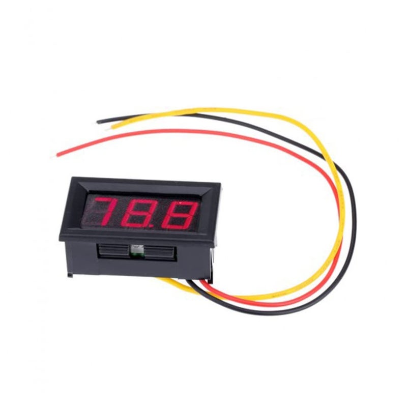 Ciieeo Three Wire Dc Voltmeter With Lcd Display Auto Decimal Low Voltage For Motorcycle Battery - Image 4