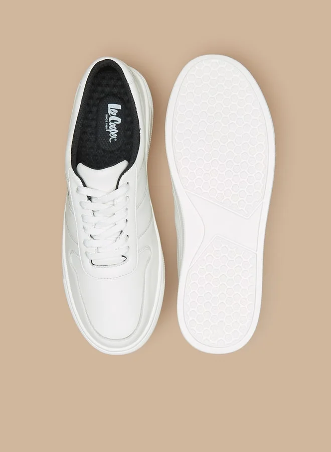 Lee Cooper Men's Solid Lace-Up Sneakers