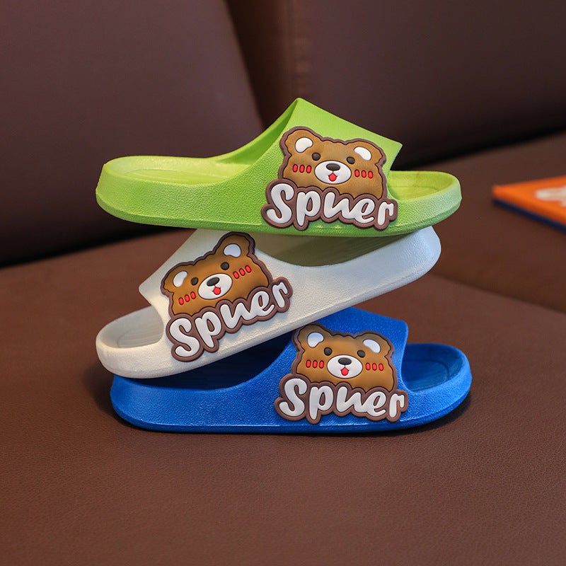 Non-Slip Soft-Soled Children'S Shoes Parent-Child Slippers Summer Boys And Girls Indoor Bathroom Bathing Cartoon Home Shoes Children'S Shoes - Image 4