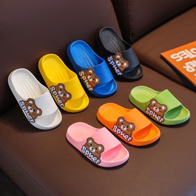Non-Slip Soft-Soled Children'S Shoes Parent-Child Slippers Summer Boys And Girls Indoor Bathroom Bathing Cartoon Home Shoes Children'S Shoes - Image 3