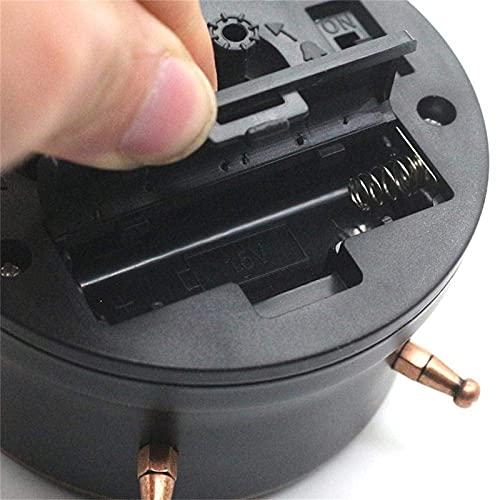 divinezon Twin Bell Alarm Clock Dial Vintage Look with Night Led Display for Students Table Clock with Alarm Alarm Clocks for Bedroom 65 X 35 X 2 Inch Black - Image 4