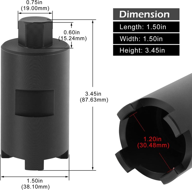 sevencow Swingarm Pivot Bolt Lock Nut Removal Tool - Image 4