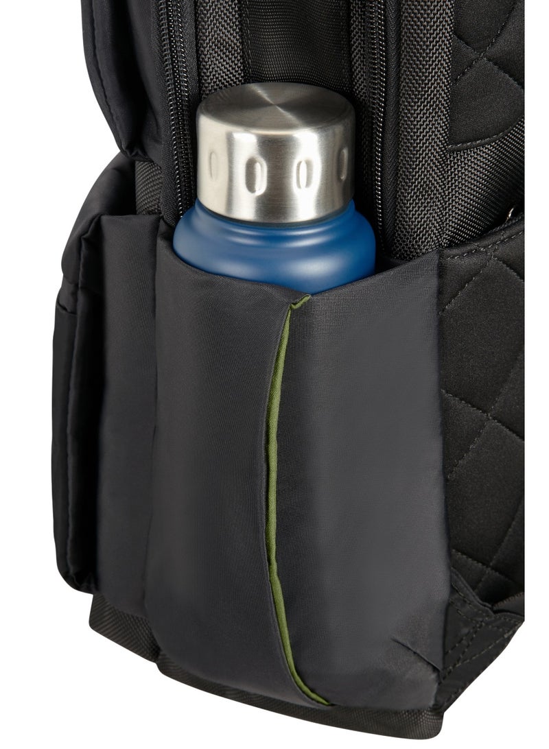 Samsonite Open Road 2.0 - 15.6" Laptop Backpack, Black|Reverse Zipper|Adjustable Strap|Tablet Compartment|Ergo Back|Bottle Holder|Front Pocket|Water Resistant Material - 2 Years International Warranty - Image 4