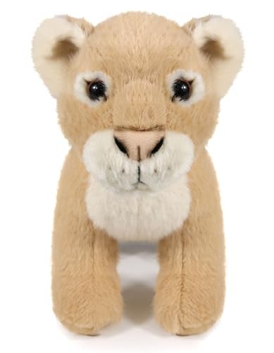 Ice King Bear Realistic Lion Cub Plush Toy Lifelike Stuffed Animal with Soft Fur 8 Inches Standing Plushie for Kids Home Decor and Collectors - Image 1