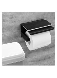 Generic Adhesive Toilet Paper Holder with Shelf Wall Mounted, SUS304  Stainless Steel Toilet Paper Roll Holder